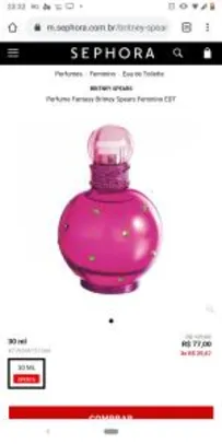 Perfume Fantasy Britney Spears Feminino EDT