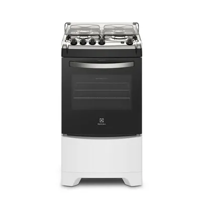 Fogão de Piso Branco 4 Queimadores com Forno de 70L (52LBU) | Electrolux