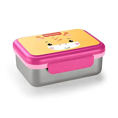 Bento Box Aço Inox Hot & Cold Fisher Price Rosa - BB1093