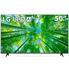 Smart TV 50" 4K LG 50UQ801C ThinQ AI Wi-Fi HDR Bluetooth - Preta