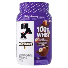 [REC] 100% Whey Max Titanium x Dr. Peanut (900g), Sabor Avelã