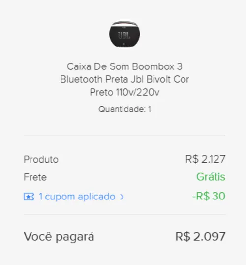 Imagem na descrição da promoção