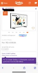 SAMSUNG THE FRAME - TV QLED 4K | R$4559 + milhas