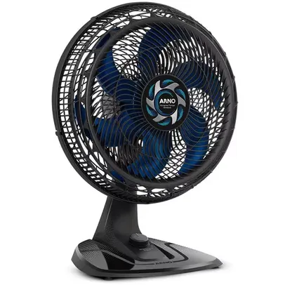 Ventilador de Mesa Arno Xtreme Force VB40 40cm com 3 Velocidades e 6 Pás – Preto - 220v