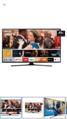 [App Magalu] Smart TV LED 49” Samsung 4K/Ultra HD 49MU6100 - Tizen Conversor Digital Wi-Fi 3 HDMI 2 USB