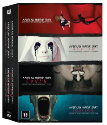 DVD American Horror Story - 1ª A 4ª Temporadas - 16 Discos