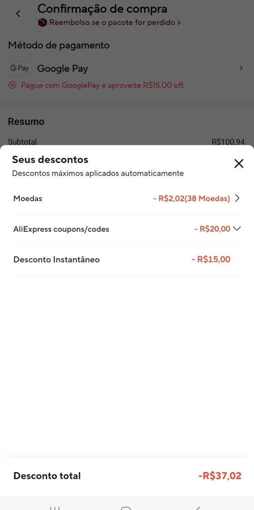 Imagem na descrição da promoção