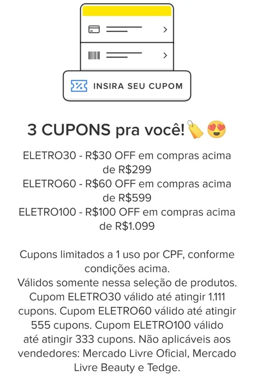 Imagem na descrição da promoção