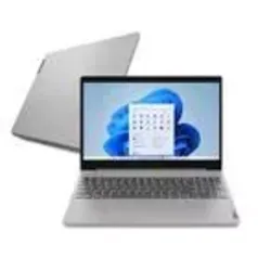 [APP + CLIENTE OURO] Notebook Lenovo IdeaPad 3 R7-5700U 8GB 256GB SSD W11H 15.6" 82MF000GBR Cinza