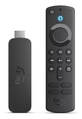 (Cc Santander) Streaming Fire Tv Stick 4k wifi 6 Com Alexa E Comandos De Tv Preto Amazon