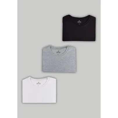 Kit Com 3 Camisetas Femininas Slim Básicas Hering