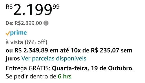 Imagem na descrição da promoção