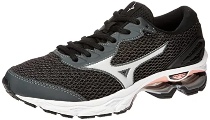 Tênis Mizuno Frontier 13, Unissex, Preto/Prata, 37