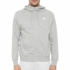 Agasalho Nike Hoodie Fz Cinza - 2M | R$150