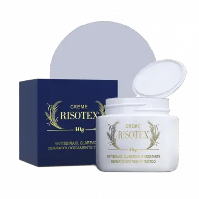 CREME RISOTEX - 40GR ANTISSINAIS E CLAREADOR DE MANCHAS