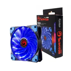 Cooler Para Gabinete Marvo Scorpion FN-10, 120mm, LED Azul