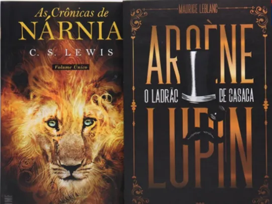 As Crônicas de Nárnia + Grátis Arsène Lupin O Ladrão de Casaca | R$ 29