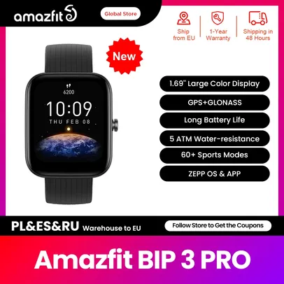 Amazfit Bip 3 Pro Smartwatch