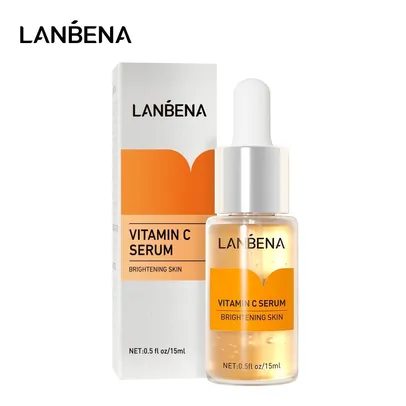 Sérum Vitamina C 20% com ácido hialurônico anti oxidante manchas e acne Lanbena