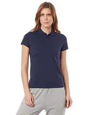 Kit 3 Camisas Polo, basicamente, Feminino, Azul Marinho, M