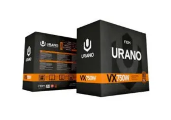 Fonte Nox Urano, 750W, 80 Plus Bronze, 230V - NXURVX750BZ | R$261