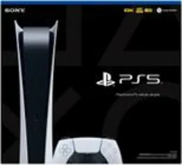 Console Playstation 5 Edição Digital 825GB SSD Sony                                                                                                   