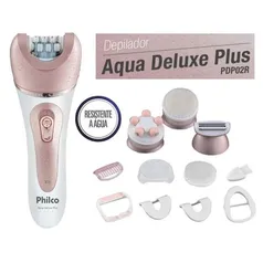 Depilador Philco Aqua Deluxe Plus PDP02 Rosa - Bivolt | R$ 176