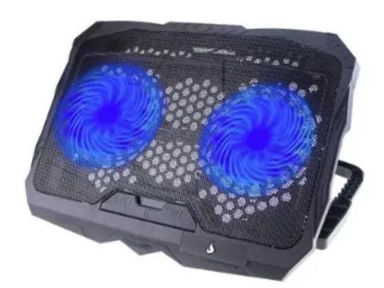 Base com Cooler para Notebook Rise Mode, Galaxy Black X4, LED - RM-CN-04-BB