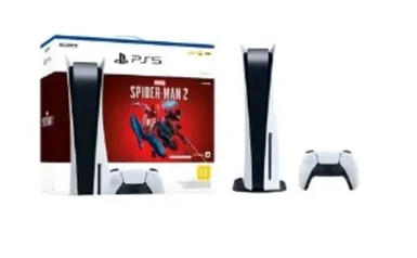 Console Playstation 5 Sony, SSD 825GB, Controle sem fio DualSense, Com Mídia Física + Jogo Marvels Spider-Man 2 - 1000037788