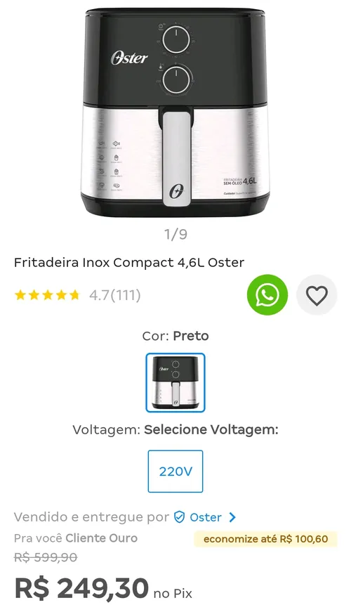 Imagem na descrição da promoção