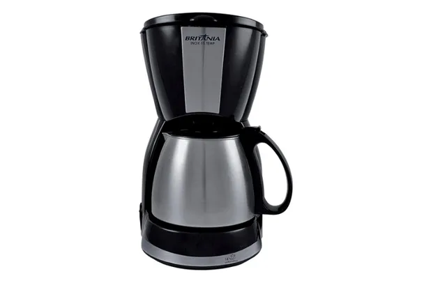 Cafeteira Elétrica Britânia CP15 Inox Temp Preto