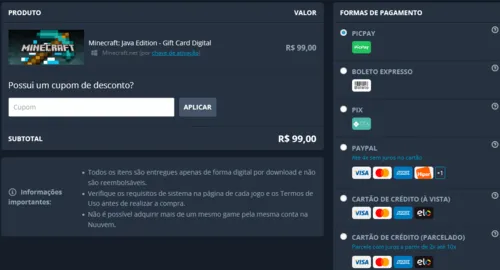 Imagem na descrição da promoção