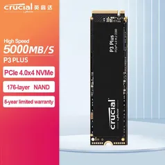 SSD P3 Plus 1TB  PCIe 4.0X4, 3D, NAND, NVMe, M.2 2280, Original, Novo