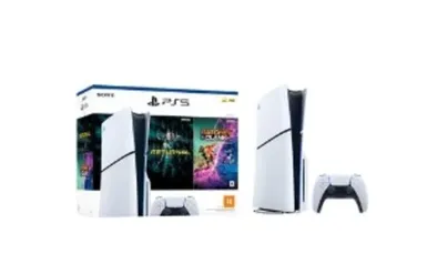 Console Sony PlayStation 5 Slim, Branco + 2 Jogos - 1000038899