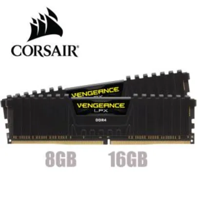 RAM CORSAIR VENGEANCE 16GB (2X 8GB) 3200MHZ | R$ 325