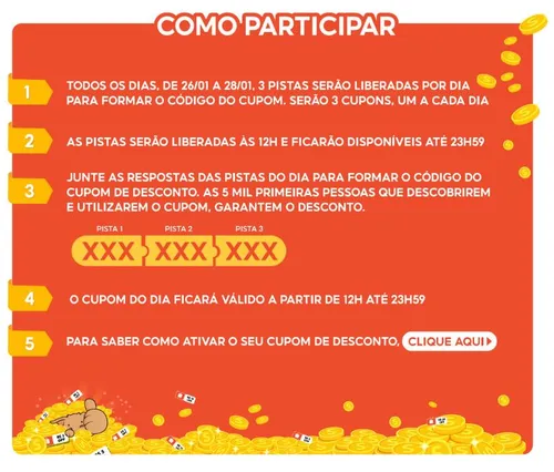 Imagem na descrição da promoção