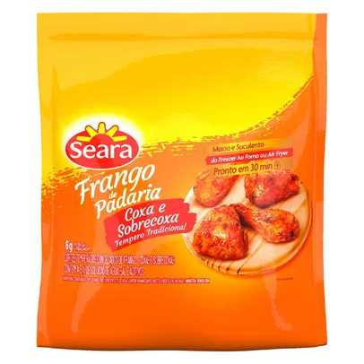 [Regional] Coxa com Sobrecoxa Frango de Padaria Congelado Seara Aprox. 420g