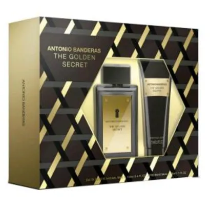 Antonio Banderas The Golden Secret Kit - Eau de Toilette 100ml + Pós Barba 75ml - R$79