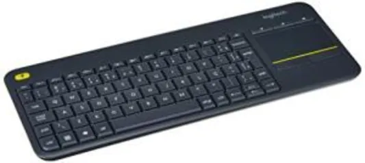 Teclado sem fio Logitech K400 Plus TV Touchpad Integrado ABNT2 | R$120