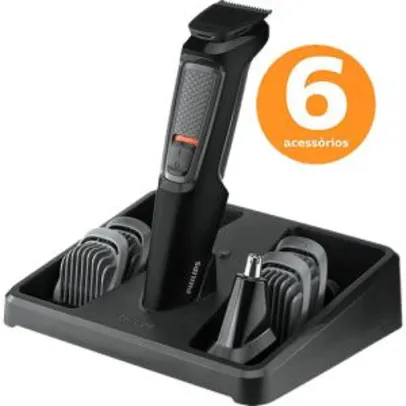 [AME- 50% - R$ 45] Aparador de Pelos Multigroom com 6 Acessórios MG3712 - Philips