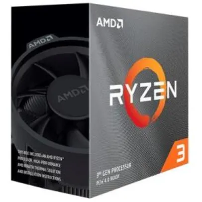 Processador AMD Ryzen 3 3300X, Cache 18MB, 4.3Ghz, AM4 - 100-100000159BOX | R$ 922