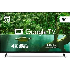 Smart TV Philips 50" 4K 50PUG7408/78, Google TV, Comando de Voz, Dolby Vision/Atmos, VRR/ALLM, Bluetooth  #AmazonBR 🇧🇷