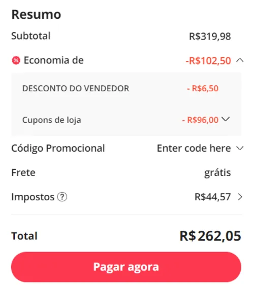 Imagem na descrição da promoção