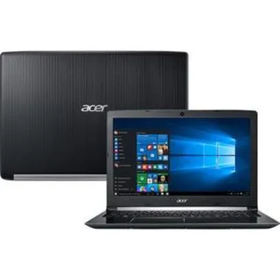 Notebook Acer A515-51G-58VH Intel Core I5 8GB (GeForce 940MX com 2GB) 1TB Tela LED 15.6" Windows 10 - Preto - R$ 2280