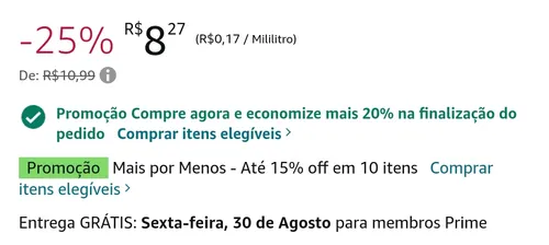 Imagem na descrição da promoção