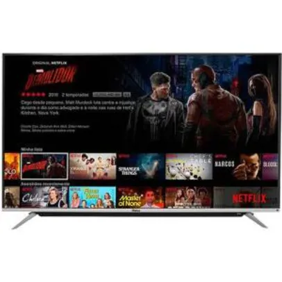 Smart TV LED Android 65" Philco PH65G60DSGWAG Ultra HD 4K com Conversor Digital 3 HDMI 2 USB com Google 60hz - Preta - R$3329