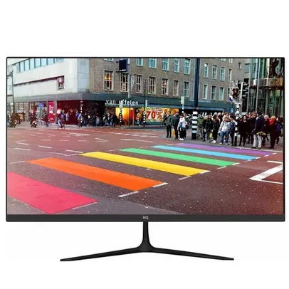 Monitor HQ 22 Polegadas, FULL HD 75HZ, HDMI e VGA, Led, FRAMeless Widescreen Vesa, Ajuste De Inclinação, 22hq-ledsb