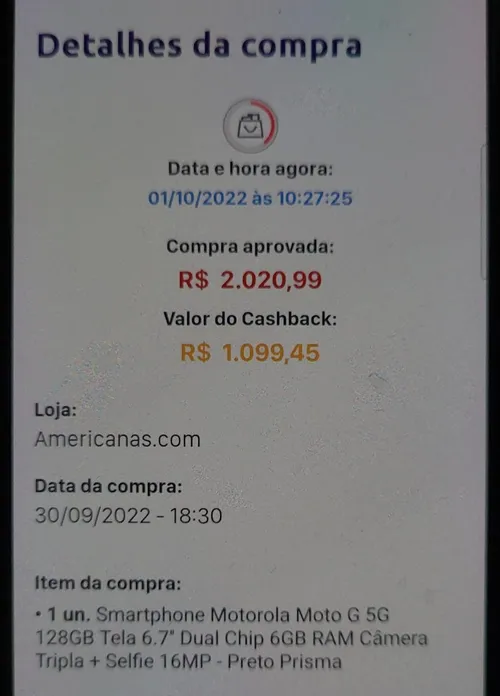 Imagem na descrição da promoção