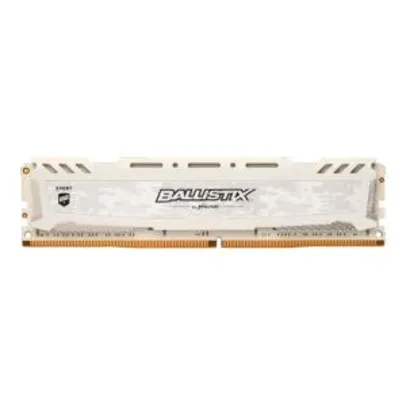 MEMORIA CRUCIAL BALLISTIX SPORT 8GB (1X8) DDR4 3000MHZ BRANCA - R$276
