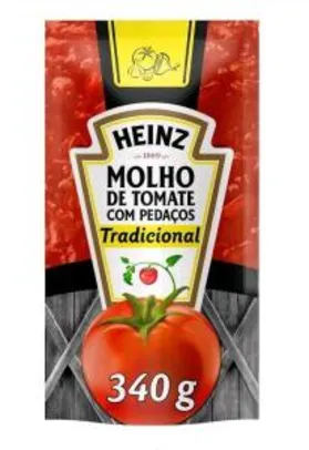 [C. OURO] Molho de tomate Heinz 340g (Leve 6 pague 4)